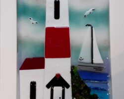 Fussed Glass Lighthouse Lighthouse