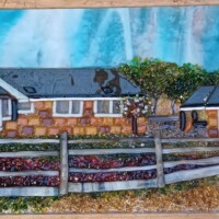 Fused glass art work