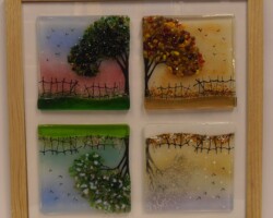 4 panels depicting a scene or a single tree through the seasons
9’ x 7’ or A4