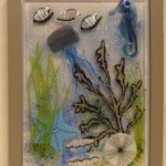 Fused glass picture under the sea Fused glass picture under the sea