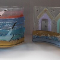 Fused glass seaside waves Fused glass seaside waves