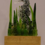 Fused glass freestanding seahorse Fused glass freestanding seahorse