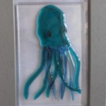 Fused glass octopus picture Fused glass octopus picture