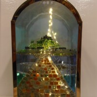 Fused glass Cornish lantern