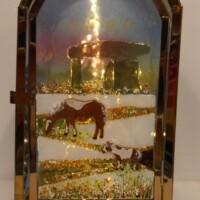 Fused glass Cornish lantern