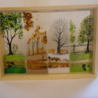 Fused glass 4 seasons Fused glass 4 seasons