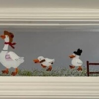Fused Glass door panel
