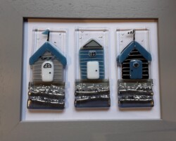 Funky beach huts to match the customers wallpaper! Funky beach huts to match the customers wallpaper!