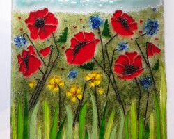 poppies A memorial picture using a customers mum’s ashes poppies A memorial picture using a customers mum’s ashes