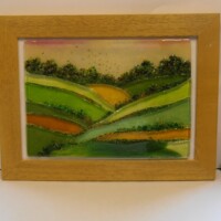 Fused glass Landscape Fused glass Landscape