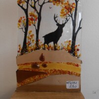 Freestanding Autumn panel with deer Freestanding Autumn panel with deer