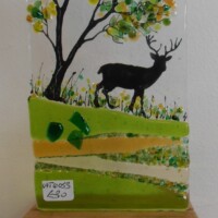 Freestanding summer panel with deer Freestanding summer panel with deer