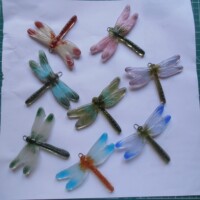 Fused glass dragonflies Fused glass dragonflies
