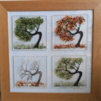 Fused glass 4 seasons Fused glass 4 seasons