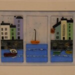 Fused glass cornish harbour Fused glass cornish harbour