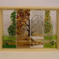 Fused glass 4 seasons Fused glass 4 seasons